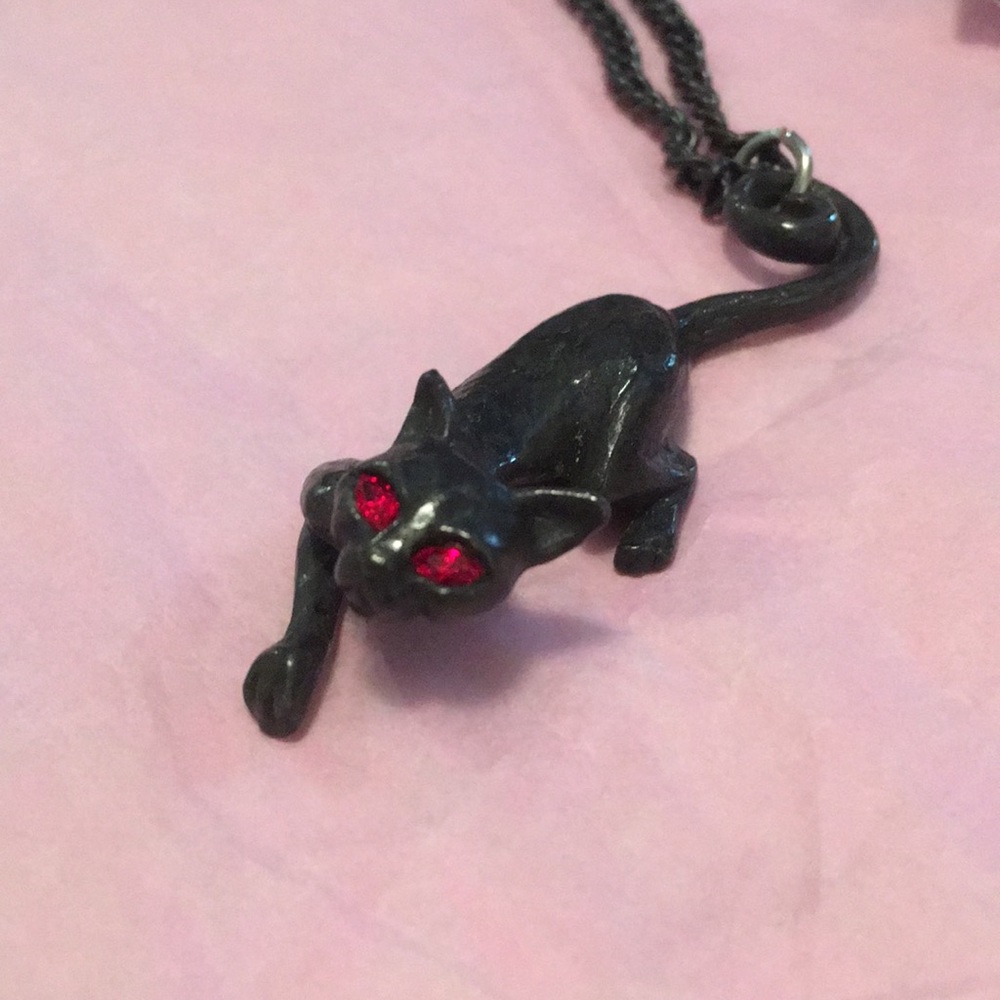 Alchemy cat necklace